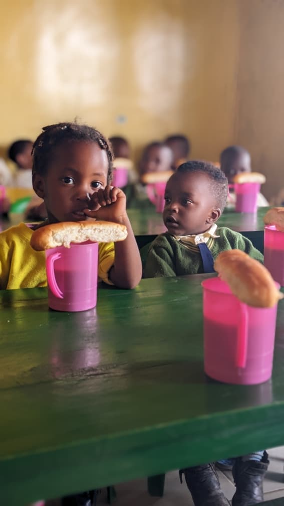 Iwacu Recovery Centre Christian School Pupils Sharing Breakfast - Image 2
